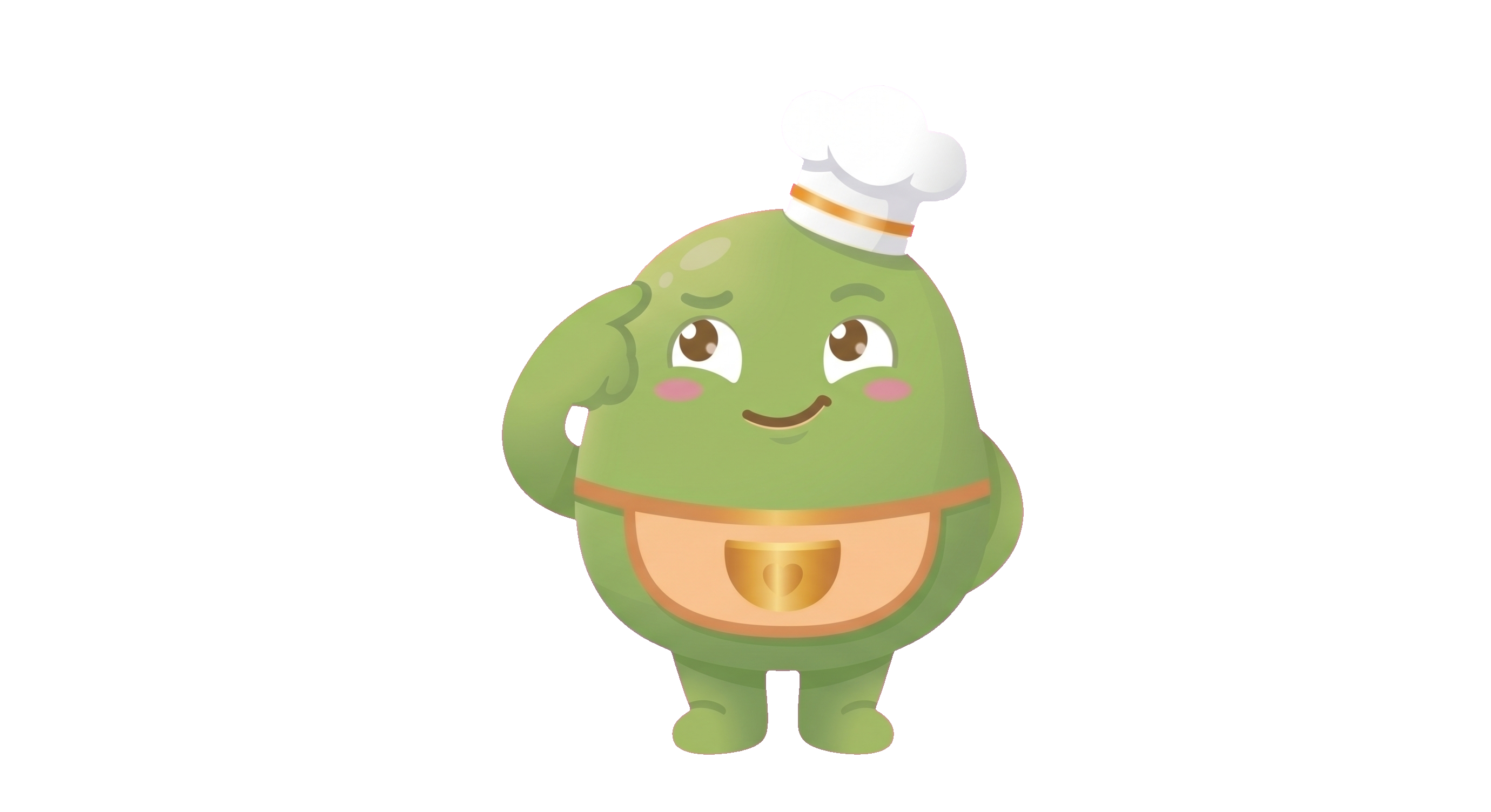Prep2Eat mascot (thinking)